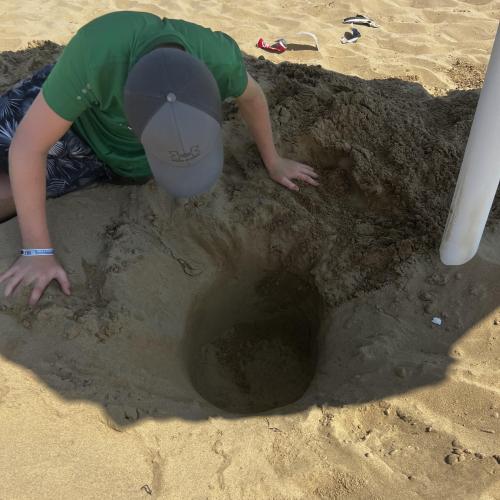 There's a hole
